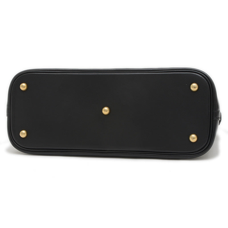 ボリード31 ボックスカーフ ブラック ゴールド金具 Y刻印 ハンドバッグ