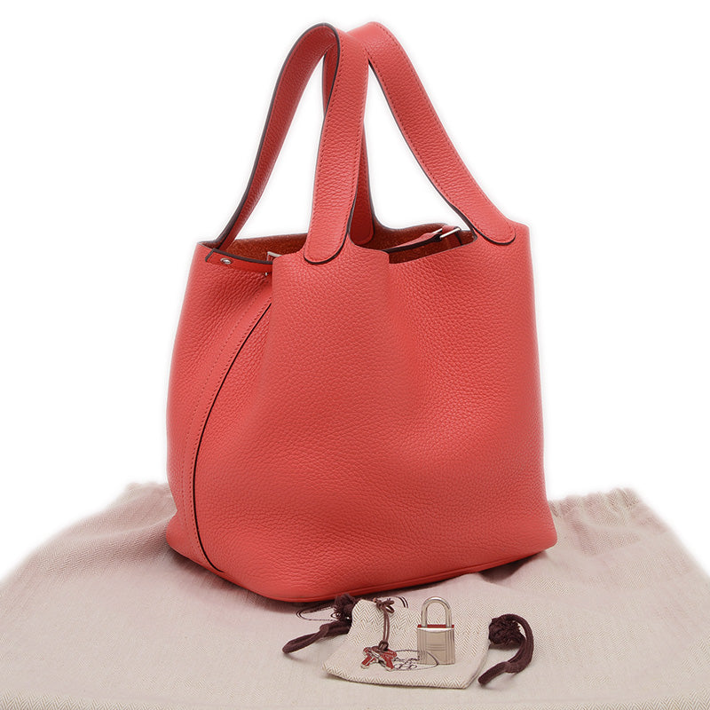 ピコタンロック MM 22 トリヨン ローズジャイプール シルバー金具 C刻印 ハンドバッグ