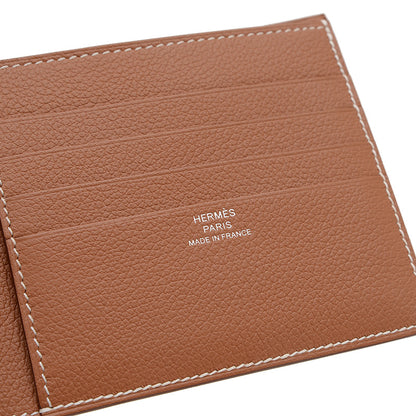 Hセリエ 2つ折り コンパクト財布 エバーカラー ゴールド W刻印 二つ折り財布