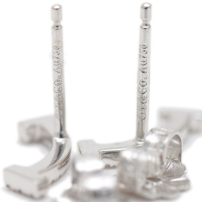 Tスマイル ピアス K18WG/ダイヤモンド ピアス