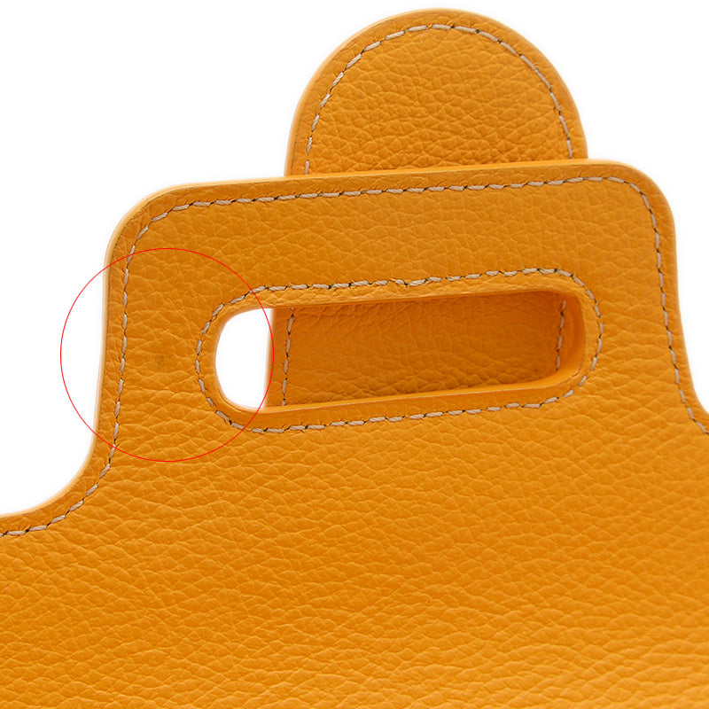 サイゴン ミニ ソフトバッグ 2WAY ゴヤールディンキャンバス イエロー ハンドバッグ