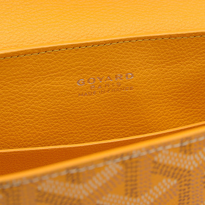 サイゴン ミニ ソフトバッグ 2WAY ゴヤールディンキャンバス イエロー ハンドバッグ