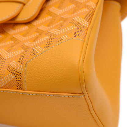 サイゴン ミニ ソフトバッグ 2WAY ゴヤールディンキャンバス イエロー ハンドバッグ