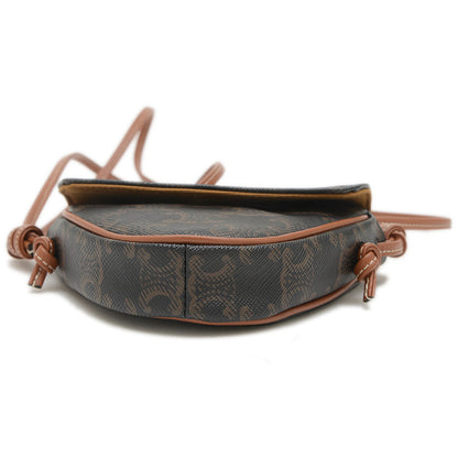 トリオンフ トライアングル ミニ ショルダーポーチ タン/ブラック ショルダーバッグ