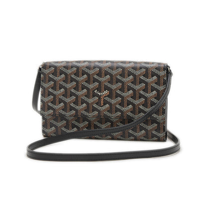 ヴァレンヌ ショルダーポーチウォレット ブラック/ナチュラル ショルダーバッグ