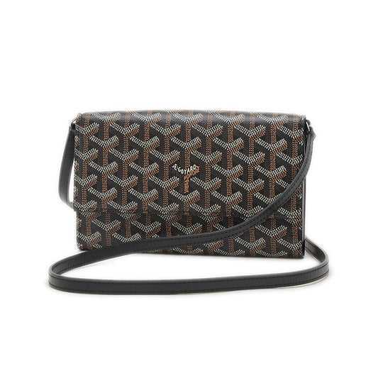 ヴァレンヌ ショルダーポーチウォレット ブラック/ナチュラル ショルダーバッグ