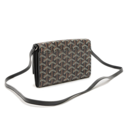 ヴァレンヌ ショルダーポーチウォレット ブラック/ナチュラル ショルダーバッグ