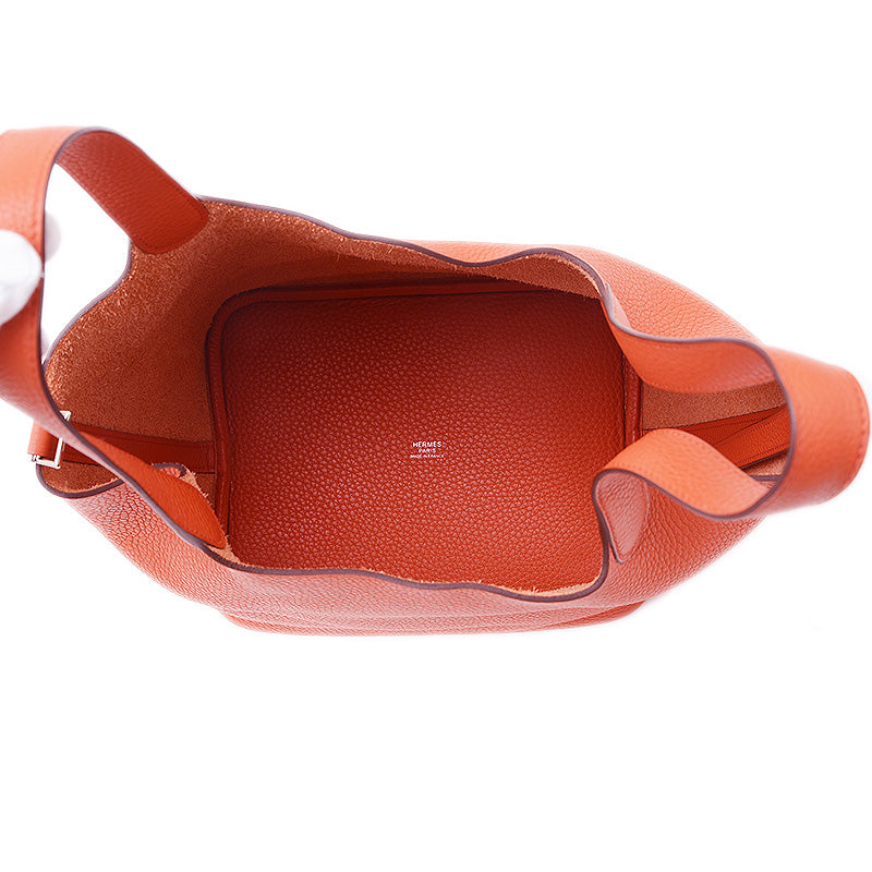 ピコタンロック MM 22 トリヨン テールバテュー シルバー金具 X刻印 ハンドバッグ