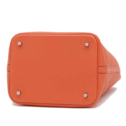 ピコタンロック MM 22 トリヨン テールバテュー シルバー金具 X刻印 ハンドバッグ