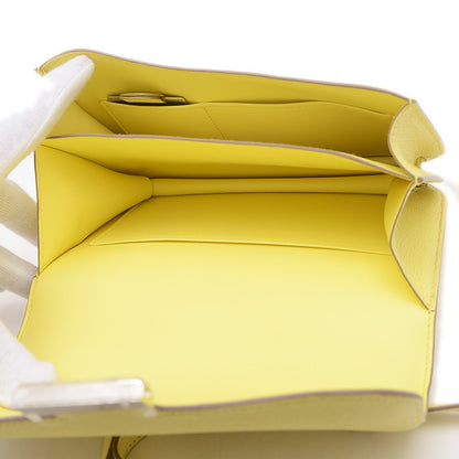 コンスタンス ミニ 18 ミロワール シェーブル リモンチェッロ シルバー金具 W刻印 ショルダーバッグ