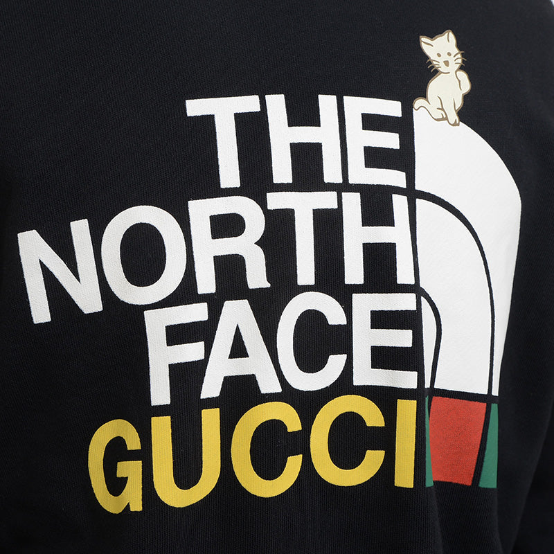 ノースフェイスコラボ ロゴ キャット スウェット コットン ブラック 617964 Sサイズ スウェット