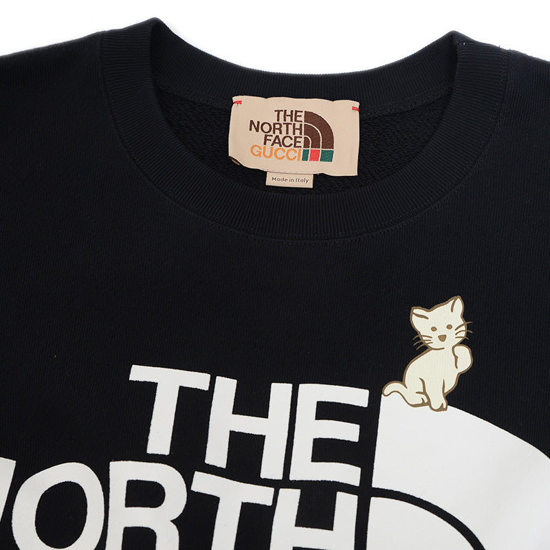 ノースフェイスコラボ ロゴ キャット スウェット コットン ブラック 617964 Sサイズ スウェット