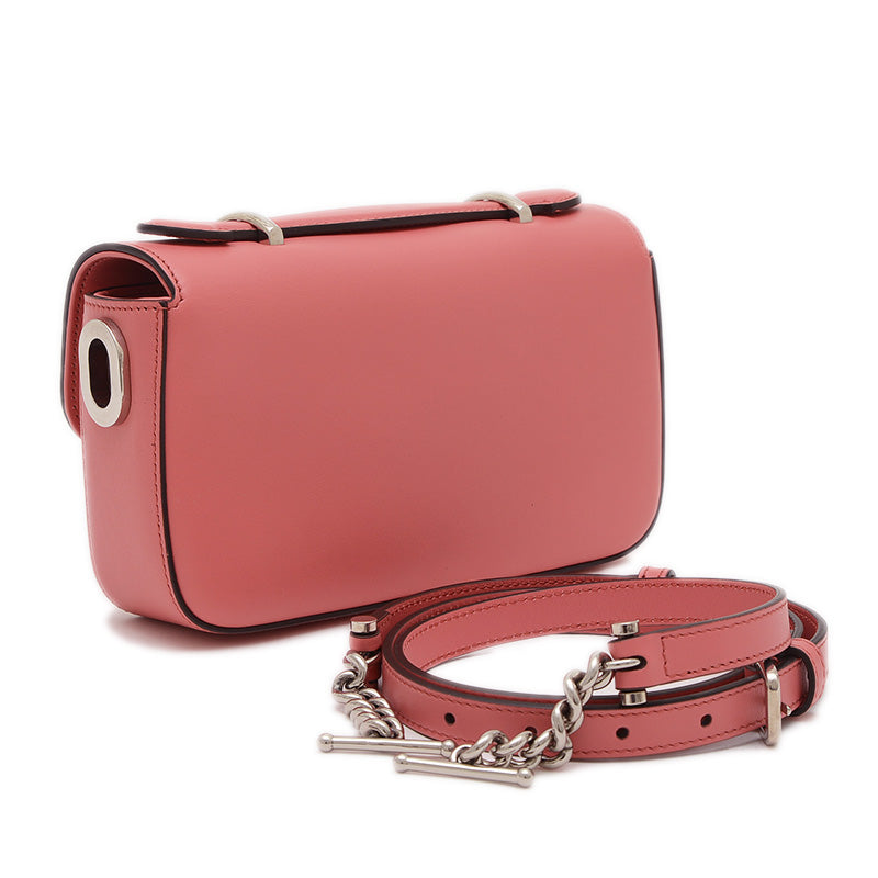 プチGG ミニ ショルダーバッグ レザー ピンク 739722 ショルダーバッグ