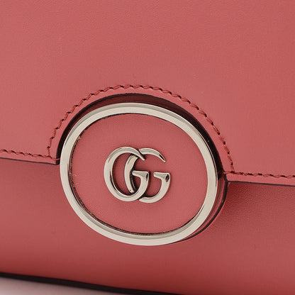 プチGG ミニ ショルダーバッグ レザー ピンク 739722 ショルダーバッグ