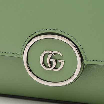 プチGG ミニ 2WAY ショルダーバッグ レザー グリーン 739722 ショルダーバッグ