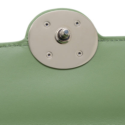 プチGG ミニ 2WAY ショルダーバッグ レザー グリーン 739722 ショルダーバッグ