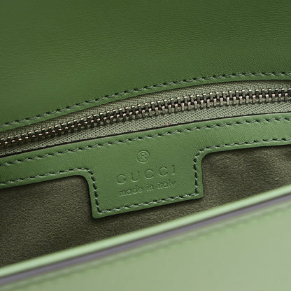 プチGG ミニ 2WAY ショルダーバッグ レザー グリーン 739722 ショルダーバッグ