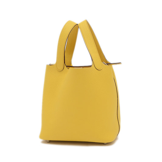 ピコタンロック PM 18 トリヨン サン シルバー金具 W刻印 ハンドバッグ