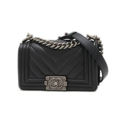 ボーイシャネル 20 チェーンショルダーバッグ ラムスキン ブラック A67085 ショルダーバッグ