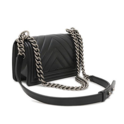 ボーイシャネル 20 チェーンショルダーバッグ ラムスキン ブラック A67085 ショルダーバッグ