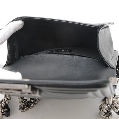 ボーイシャネル 20 チェーンショルダーバッグ ラムスキン ブラック A67085 ショルダーバッグ