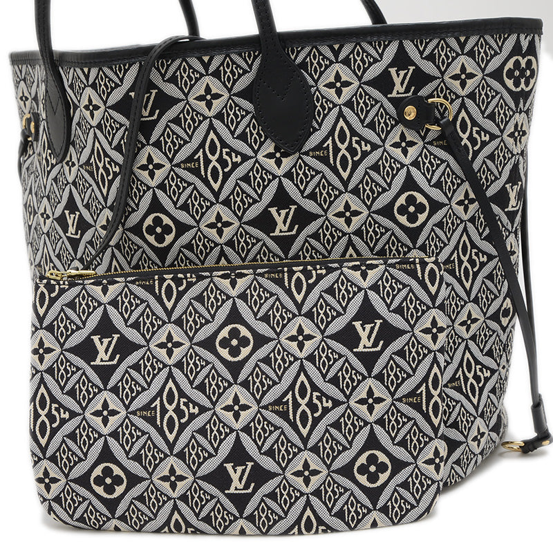 モノグラムジャガード ネヴァーフルMM トートバッグ ブラック M57230 トートバッグ