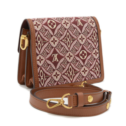 モノグラムジャガード ドーフィーヌミニ ショルダーバッグ ボルドー/ピンク M57172 ショルダーバッグ