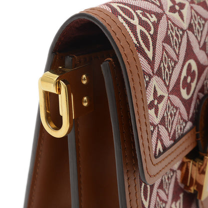 モノグラムジャガード ドーフィーヌミニ ショルダーバッグ ボルドー/ピンク M57172 ショルダーバッグ