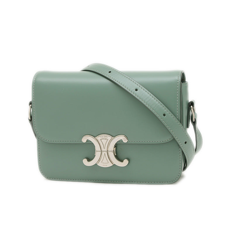 ティーン トリオンフ ショルダーバッグ シャイニーカーフスキン セラドン 188423BF4 ショルダーバッグ