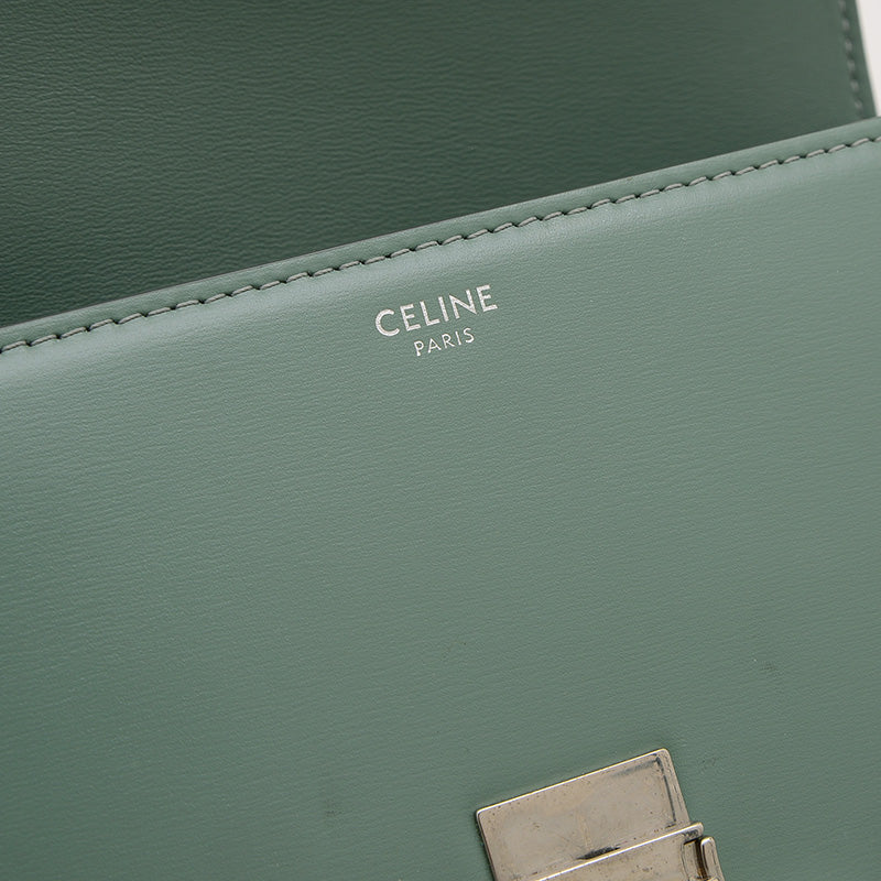 ティーン トリオンフ ショルダーバッグ シャイニーカーフスキン セラドン 188423BF4 ショルダーバッグ