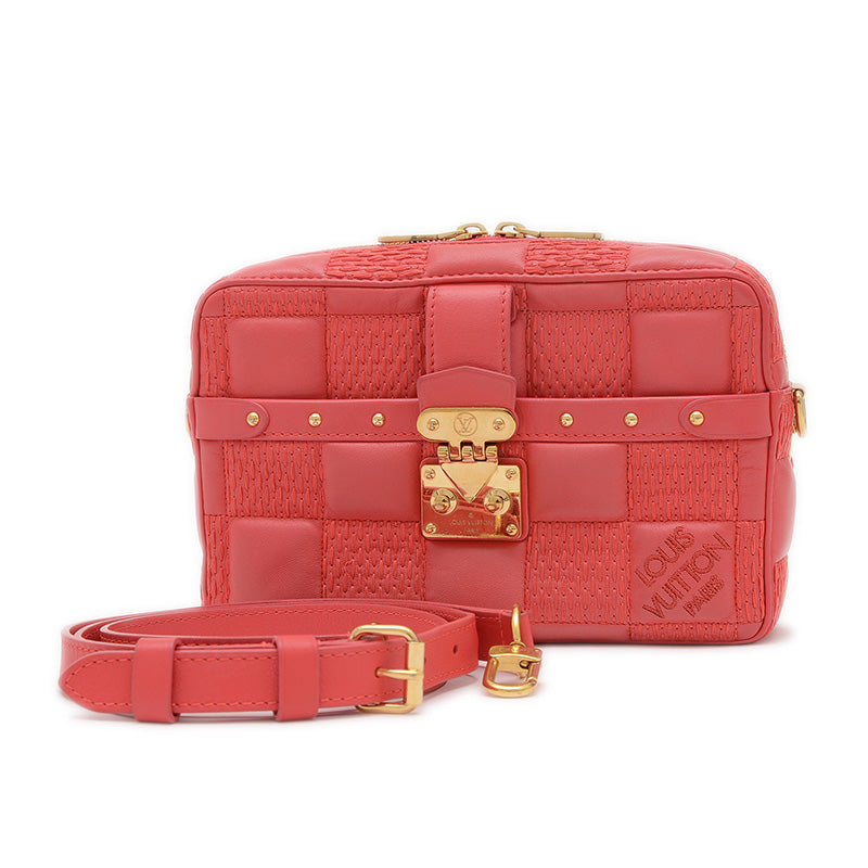 ダミエジャイアント トロカPM 2WAYバッグ レザー ピンク M59118 ショルダーバッグ