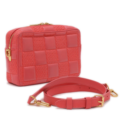 ダミエジャイアント トロカPM 2WAYバッグ レザー ピンク M59118 ショルダーバッグ