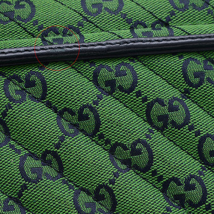 GGキャンバス スモール トップハンドル 2WAYバッグ グリーン 583571 ハンドバッグ