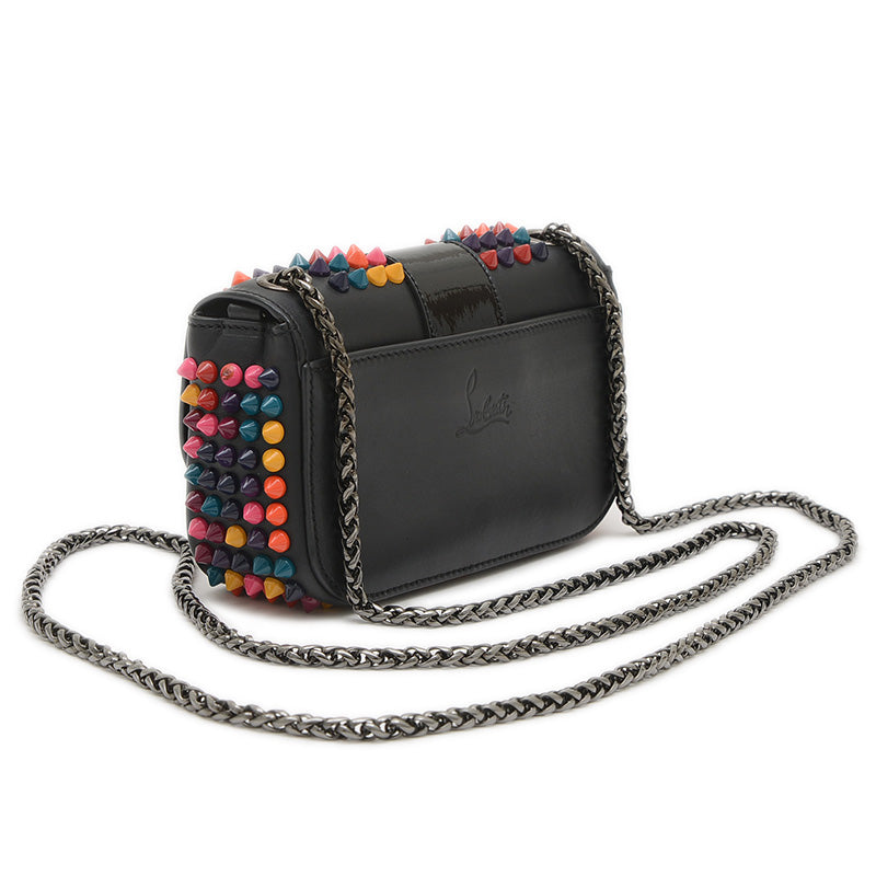 スウィートチャリティ スタッズ チェーンショルダーバッグ ブラック/マルチカラー ショルダーバッグ