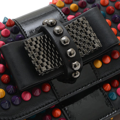 スウィートチャリティ スタッズ チェーンショルダーバッグ ブラック/マルチカラー ショルダーバッグ