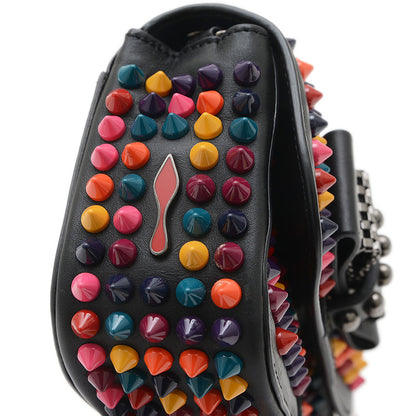 スウィートチャリティ スタッズ チェーンショルダーバッグ ブラック/マルチカラー ショルダーバッグ