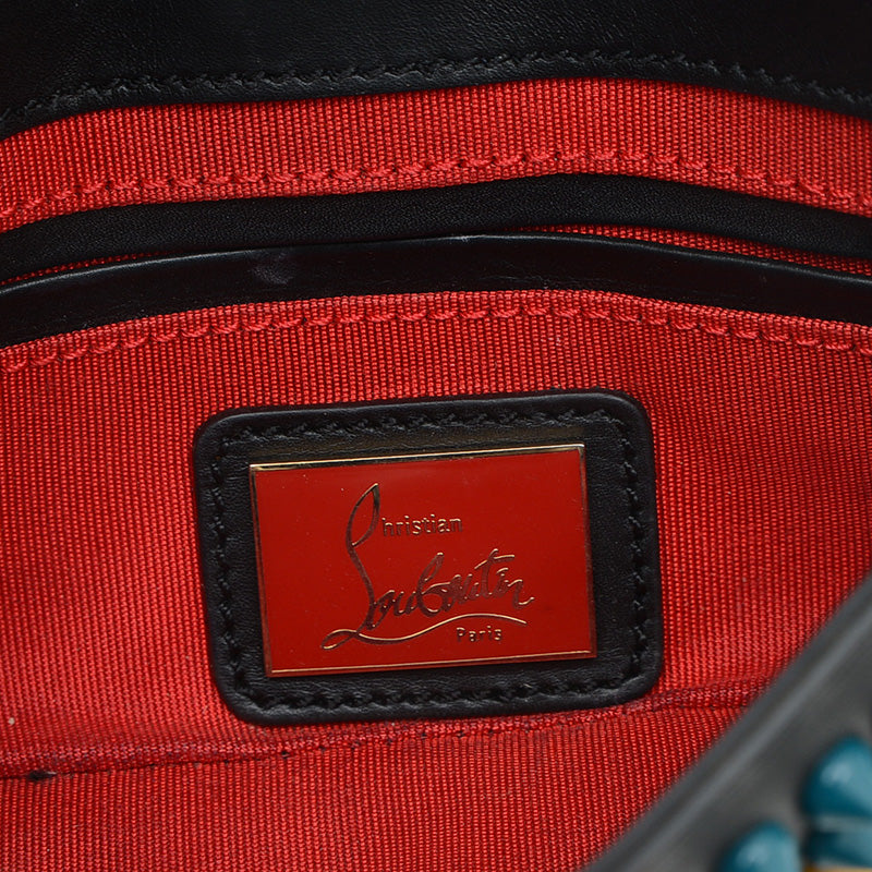 スウィートチャリティ スタッズ チェーンショルダーバッグ ブラック/マルチカラー ショルダーバッグ