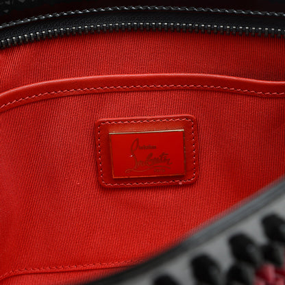 ルビポッシュ バレンタイン 2WAYバッグ スタッズ パテントレザー ブラック/ピンク ショルダーバッグ