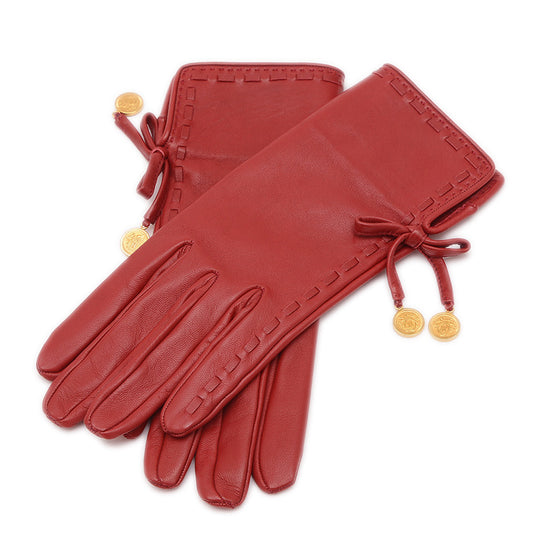 グローブ 手袋 レザー レッド　7サイズ 手袋