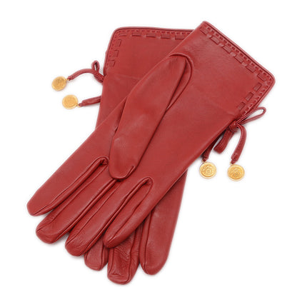 グローブ 手袋 レザー レッド　7サイズ 手袋