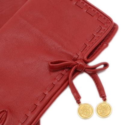 グローブ 手袋 レザー レッド　7サイズ 手袋