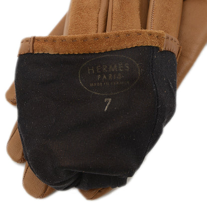 グローブ レザー スタッズ メドール ブラウン 7サイズ 手袋