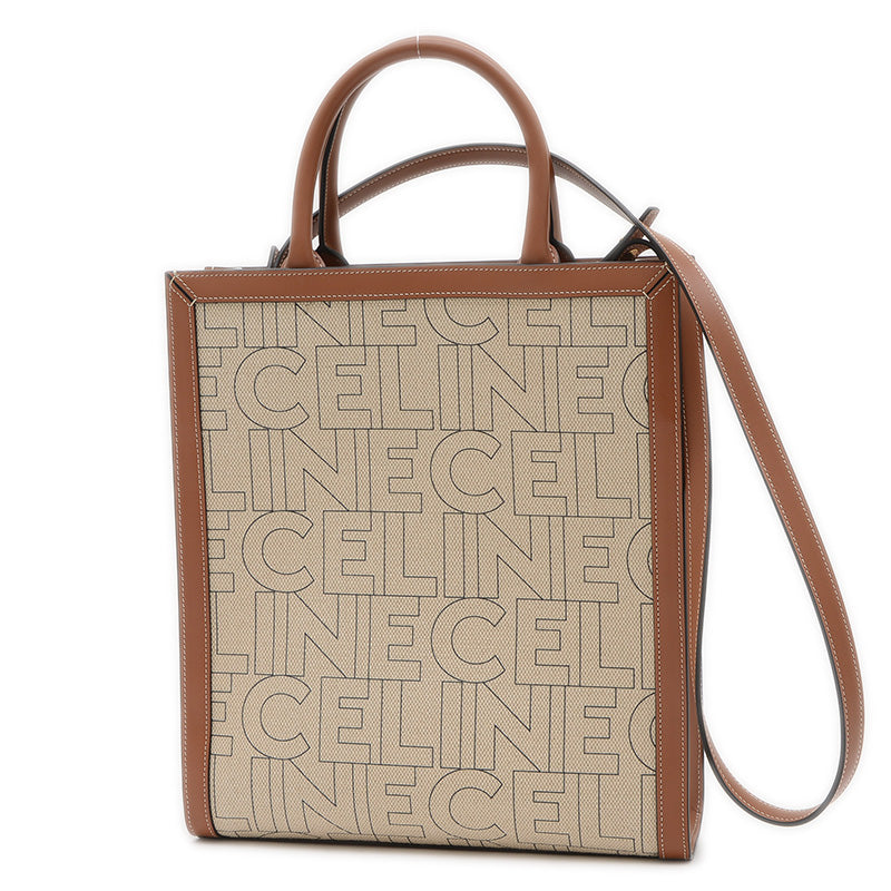 バーティカル カバ 2WAYバッグ スモール キャンバス ホワイト 192082ERN トートバッグ