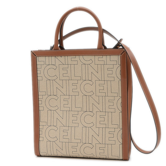 バーティカル カバ 2WAYバッグ スモール キャンバス ホワイト 192082ERN トートバッグ