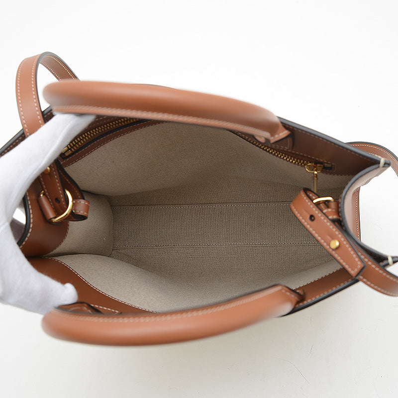 バーティカル カバ 2WAYバッグ スモール キャンバス ホワイト 192082ERN トートバッグ