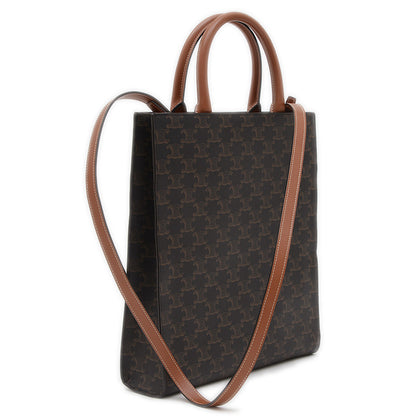 バーティカル カバ 2WAYバッグ スモール タン/ブラック 191542BZK トートバッグ