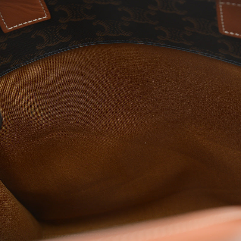 バーティカル カバ 2WAYバッグ スモール タン/ブラック 191542BZK トートバッグ