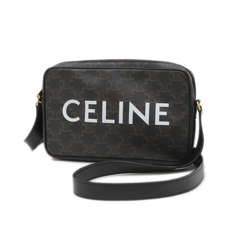 トリオンフ ミディアム メッセンジャーバッグ ブラック 194502CIM ショルダーバッグ