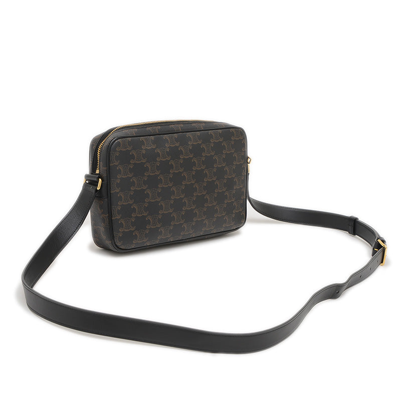 トリオンフ ミディアム メッセンジャーバッグ ブラック 194502CIM ショルダーバッグ