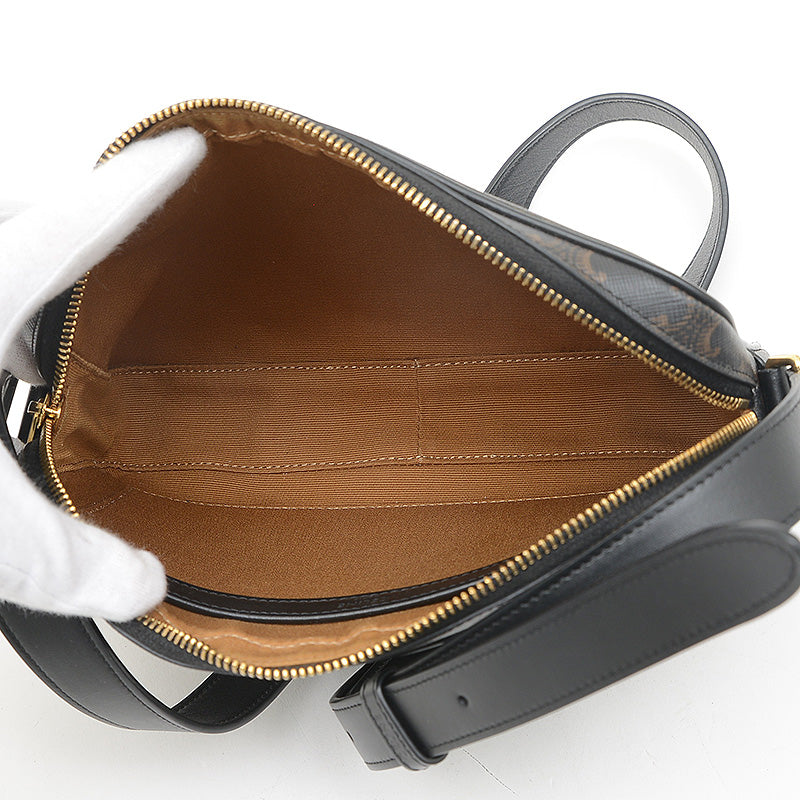 トリオンフ ミディアム メッセンジャーバッグ ブラック 194502CIM ショルダーバッグ